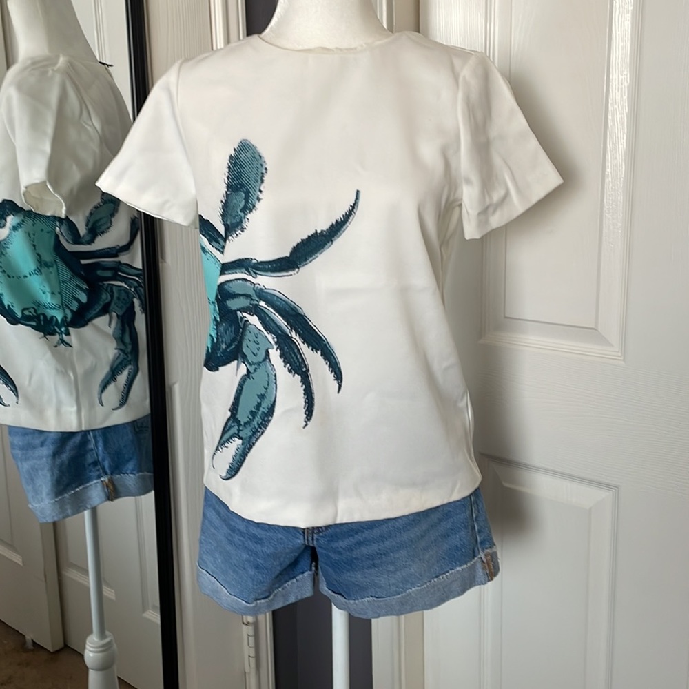🌟2X HOST PICK! ⬇️REDUCED! J.Crew white crab top - Picture 8 of 9